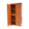 4 Double Door Wardrobe | Wooden Almirah Cabinet in Teak Color