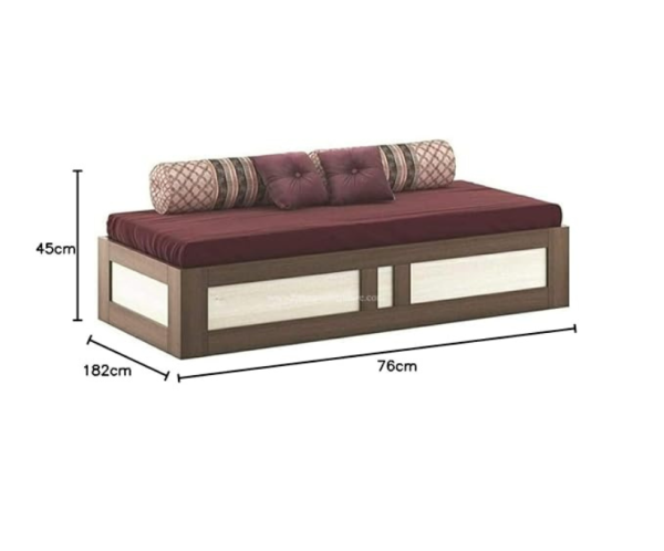 Engineered Wood Single Bed with Storage | Diwan with Storage | King Size