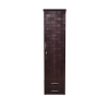 Engineered Wood Single Door Wardrobe in Brown Color