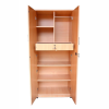 Double Door Wardrobe with Drawer | Beige