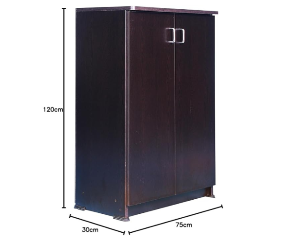 Standing Shoe Rack With 4 Steps | Black | Multi-Ply | Particle Board