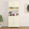 Kitchen Cabinet In High Glossy | Engineered Wood | White