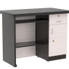 Engineered Wood Finish Office Desk with Drawers & Storage | White & Black