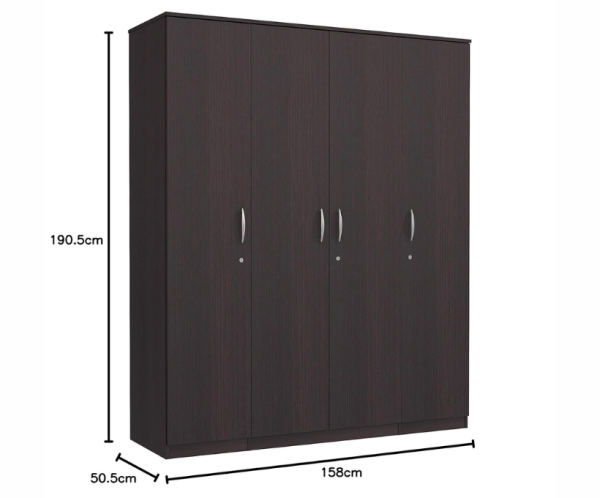 Four Door Wardrobe | Imperial Teak