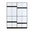 Four Door in New Wenge Color Finish for Bedroom with One Mirror Inserted | Engineered Wood
