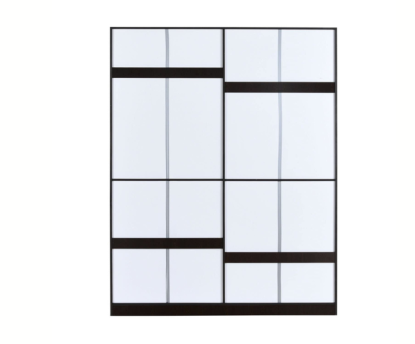 Four Door in New Wenge Color Finish for Bedroom with One Mirror Inserted | Engineered Wood