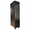 Double Door Wardrobe with Drawer in Dark Walnut Color