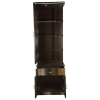 Milano Wooden Varnish Finish Modern Dressing Table | Brown
