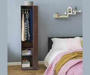 Single Door Wardrobe | Height : 75 | Width : 18inch | Depth : 21inch