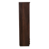 Luke Double Door Wardrobe in Walnut Finish with Mirror