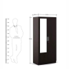 Double Door Wardrobe Walnut Finish