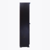 4 feet Matte Multi-Ply Wood Bookcase with Four Door | Black