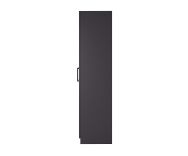 Engineered Wood Double Door Wardrobe | Finish Color - Slate Grey