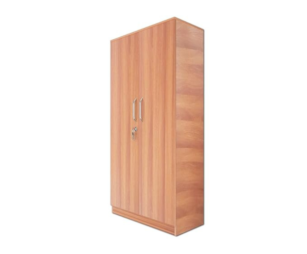 Double Door Wardrobe in Light Brown color