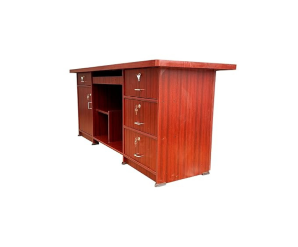 Wooden Finish Office Executive Table in Brown Color | 5 Feet Length