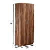 Tigress Teak Double Door Wardrobe