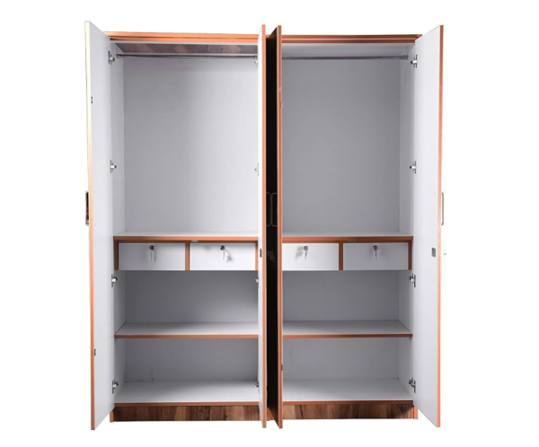 Tigress Teak Four Door Wardrobe
