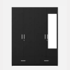 Four Door Wardrobe with Mirror, Drawers and Hanging Space for Bedroom