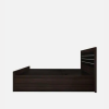 Double Bed in Wenge with Storage for Bedroom | Queen Size