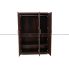Three Door Wardrobe in Walnut Finish