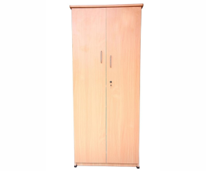 Double Door Wardrobe with Drawer | Beige