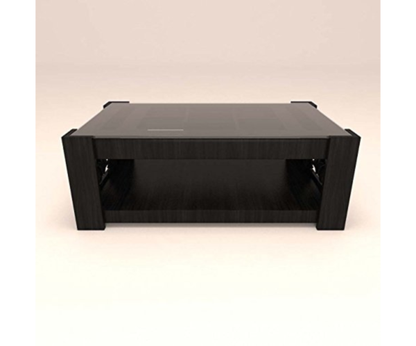 Small Center Coffee Table with Glass