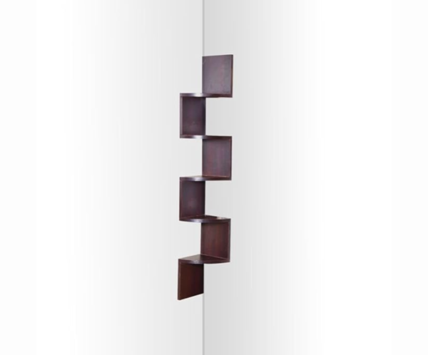 Portable Zig Zag Floating Wall Shelves | Bookshelf