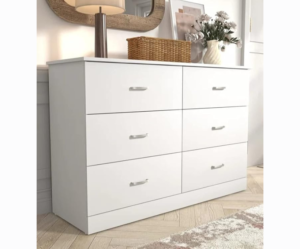 Engineered Wood Chest Of Drawers | Matte | White Color