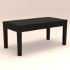 Contemporary Rectangular Table Top and Six Seater Dinning Set