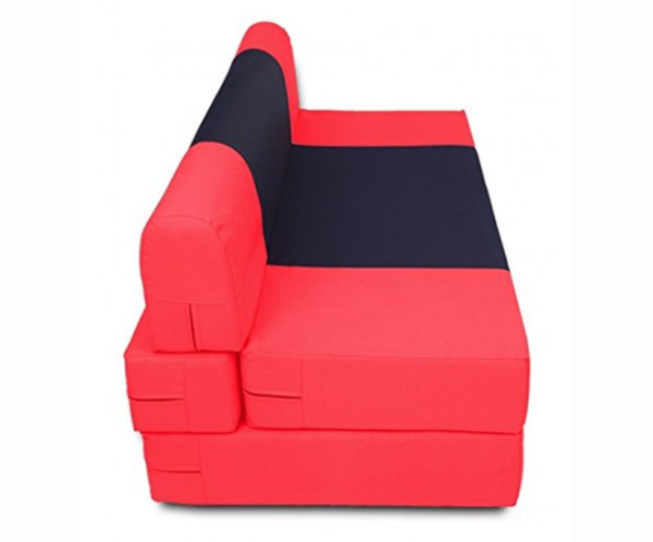 Premium Quality Red Full Foam Sofa Cum Bed