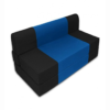 Premium Quality Blue and Black Full Foam Sofa Cum Bed