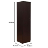 Kid's Single Door Wardrobe | Walnut Finish