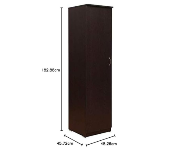 Kid's Single Door Wardrobe | Walnut Finish