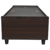 Single Size Bed with Mattress and Box Storage | Dark Brick Texture