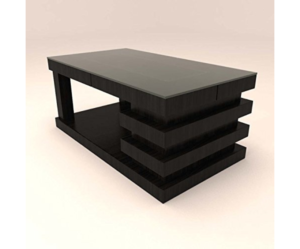 Sophisticated Coffee Center Table with Glass