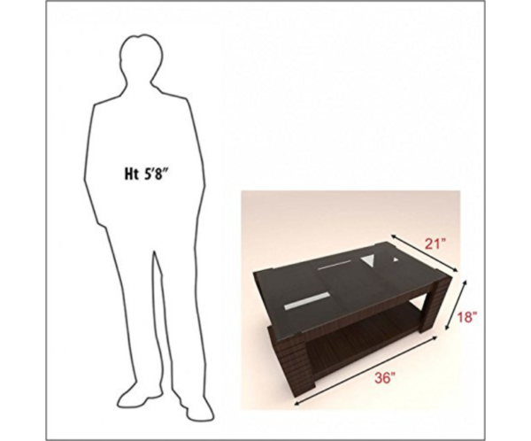 Modern Rectangle Shaped Coffee Table