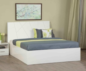 Premium King Size Bed in High Glossy with Ample Storage