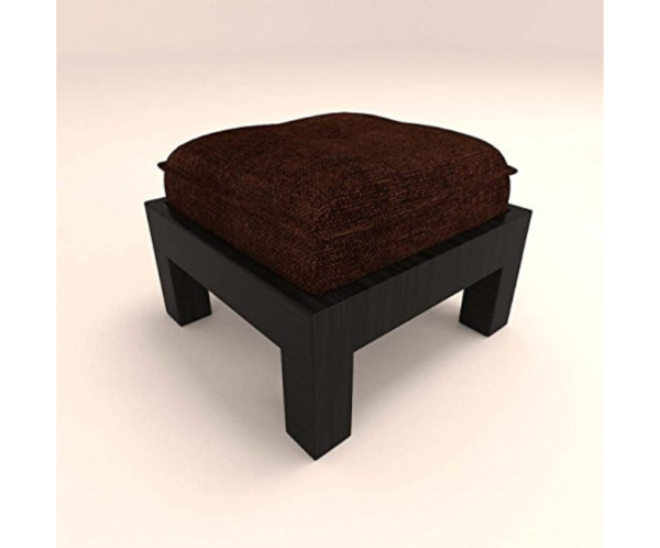 Four Stool Coffee Table with Dark Brown Cushions