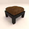 Centre Table with Four Stool and Light Brown Cushions