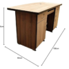 Engineered wood Finish Office Table | Study Table | Office System Table with Storage in Royal Color