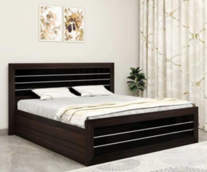 King Size Double Bed in Wenge with Storage for Bedroom