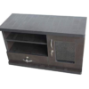 TV Stand and Home Entertainment Unit | Black Textured