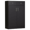 Shoe Cabinet of 4 Shelves | Shoe Rack with Drawer | Color Wenge