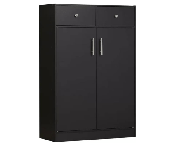 Shoe Cabinet of 4 Shelves | Shoe Rack with Drawer | Color Wenge