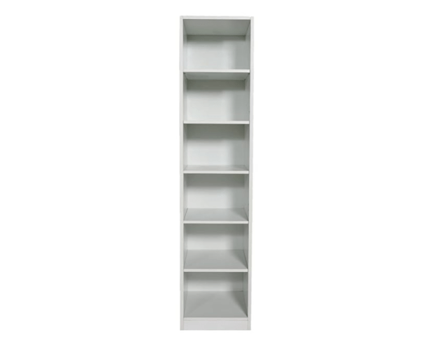 Single Door Wardrobe with White high Gloss Finish | Engineered Wood