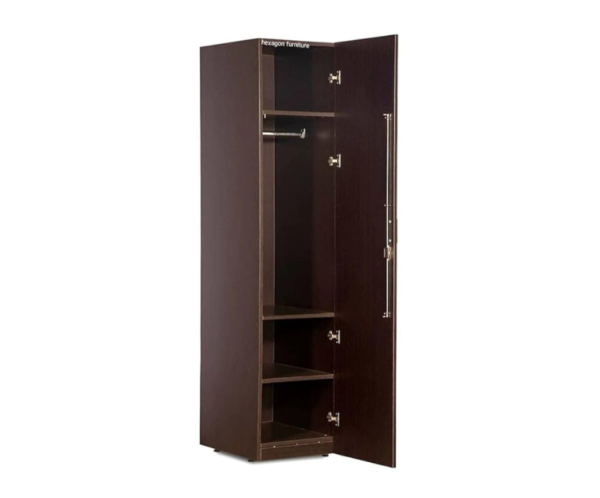 Single Door Wardrobe with 3 shelve