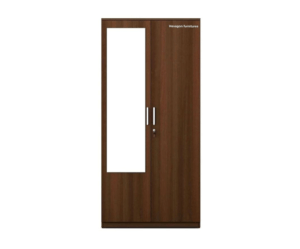 Double Door Wardrobe with Drawer and Locker