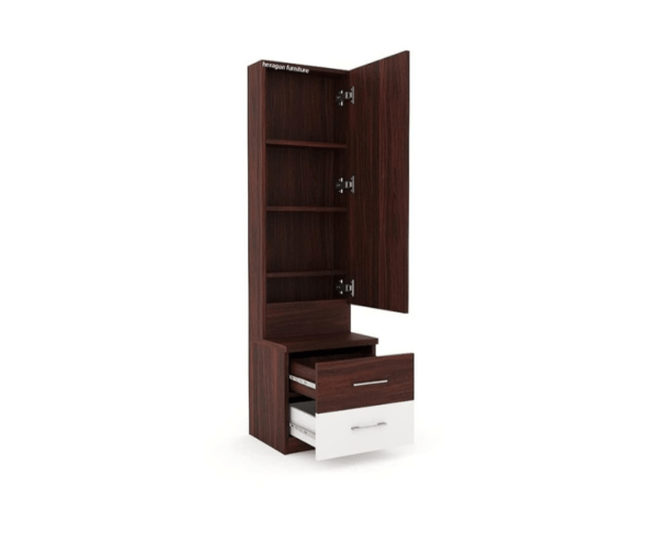 Dressing Table | Dark Brown and Frosty White