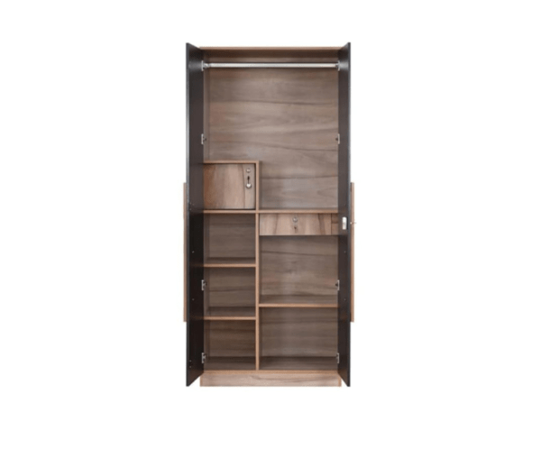 Double Door Wardrobe | Double Door Wardrobe for Clothes | Wenge and Oak Finish