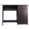 Engineered Wood Laptop Table with Storage | Study Desk | Office Table in Dark Walnut Color | Matte Finish